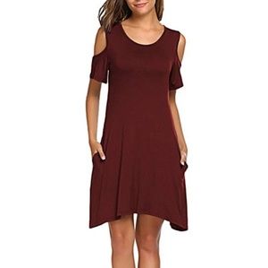 Cotton On cold-shoulder T-shirt dress